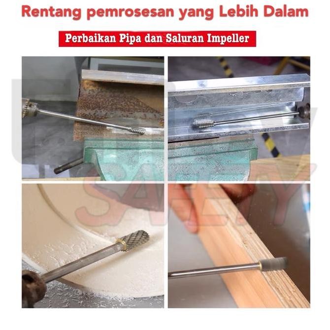 Mata bor / Mata tuner /Mata cuner / Rotary burr dua arah 6X10x100mm