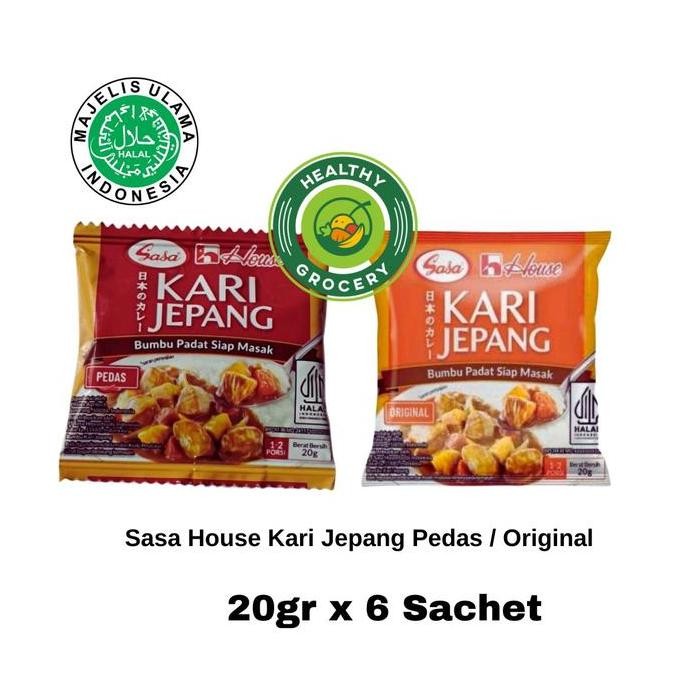 

><><><] Sasa House Kari Jepang Original / Pedas 20gr x 6 Sachet