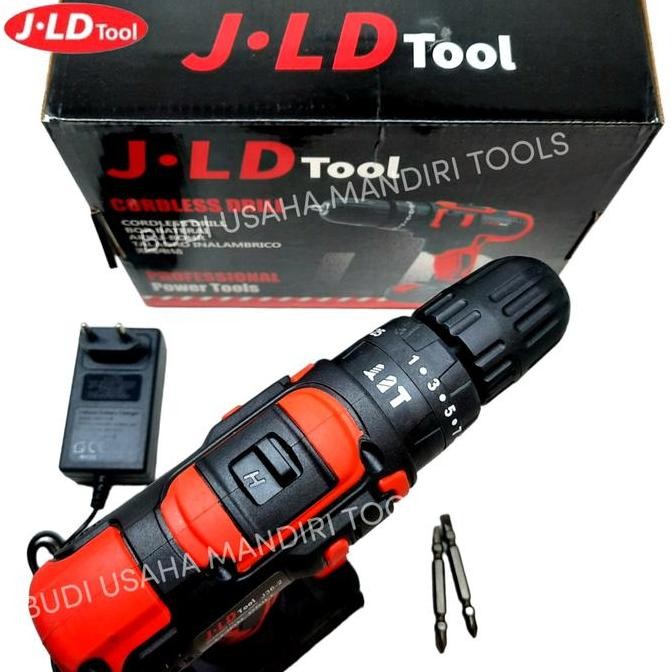 Bor Baterai 36V 1 Baterai - Bor Cordless 36V - Cordless Drill 36v -Jld
