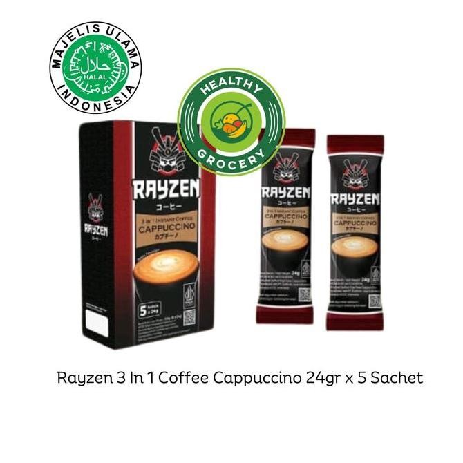 

favorit] Rayzen 3 In 1 Coffee Cappuccino 24gr x 5 Sachet