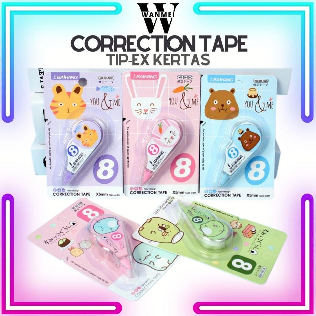 

Wm Correction Tape Roll Karakter Paper Gulungan Pita Koreksi Tipex Kertas Penghapus Pulpen Tidak Mudah Robek Perlengkapan Alat Tulis