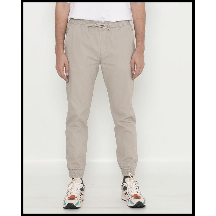 Celana Unisex Erigo Jogger Pants Noa Light Grey Original Best Seller