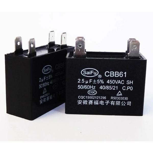 Kapasitor Kipas Angin 2.5 uf Capasitor 2,5 Mikro CBB61 450V / 400V