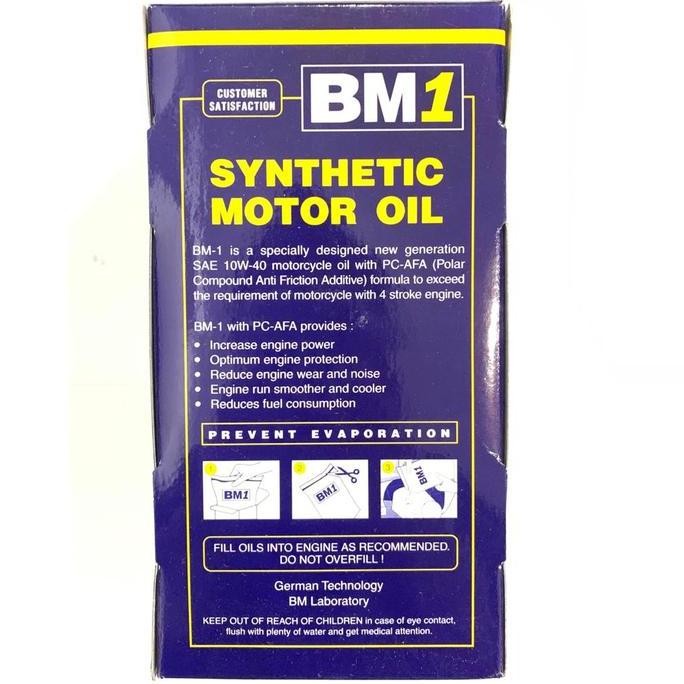 OLI MOTOR BM1 4T 10W40 SJ PC1100 1LITER SATRIA FU TIGER MX ORIGINAL