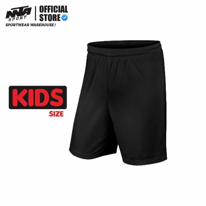 AsT BISA COD CELANA PENDEK KOLOR OLAHRAGA HITAM POLOS DRYFIT DRIFIT MILANO UKURAN ANAK TANGGUNG MURA