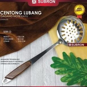 <<<<<] Centong Stainless Bolong Subron Motif Kayu Irus Sayur Shabu Suki Kuah