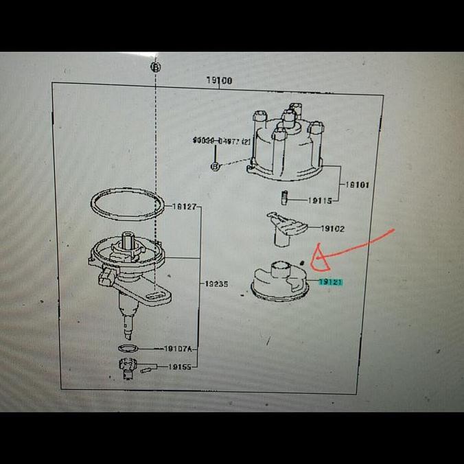 New Cover tutup delco kijang efi 1.8-Plastik tutup delco kijang efi 1.8