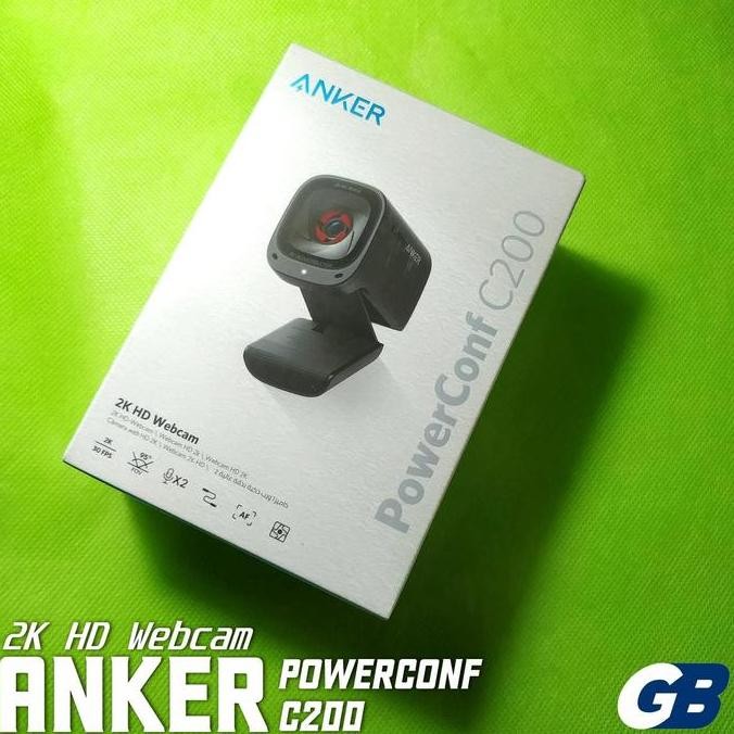 Anker A3369 Powerconf C200 2K Ai Stereo Mics Webcam Untuk Pc / Laptop