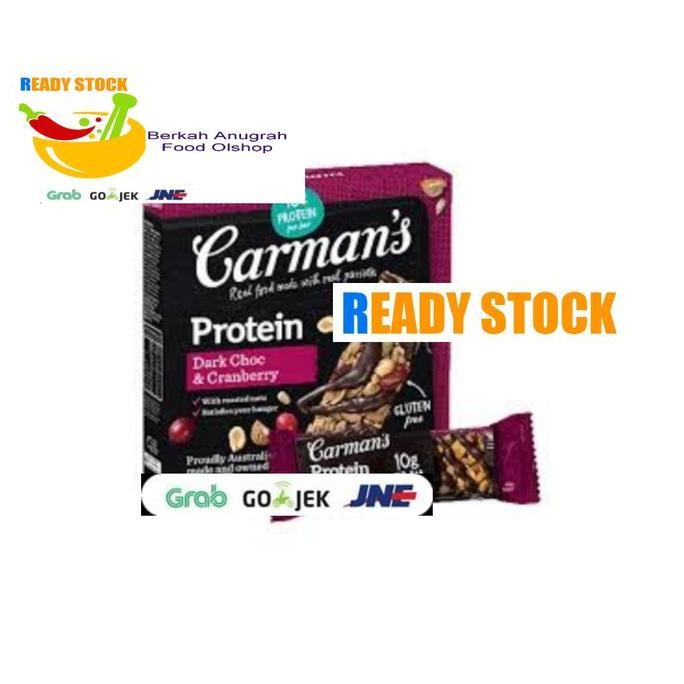

Murah Carman'S Protein Bar Dark Choc & Cranberry, 5-Pack, (200 G)