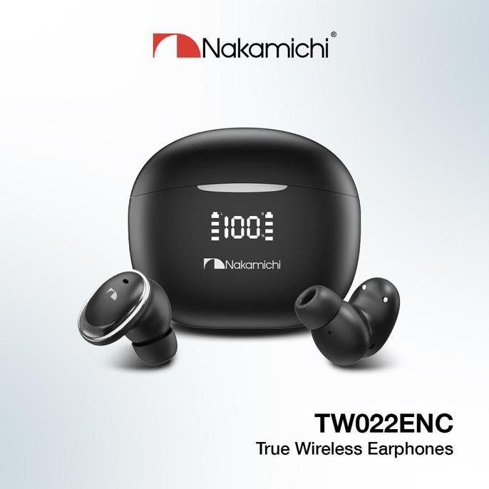 sale nakamichi tw022enc true wireless earbluetooth earphone tws gaming hd earphones