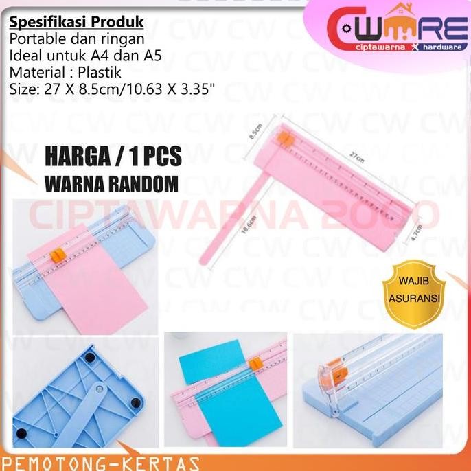 

paling diminati] Alat Pemotong Potong Kertas Portabel Paper Cuter Trimmer - NATS