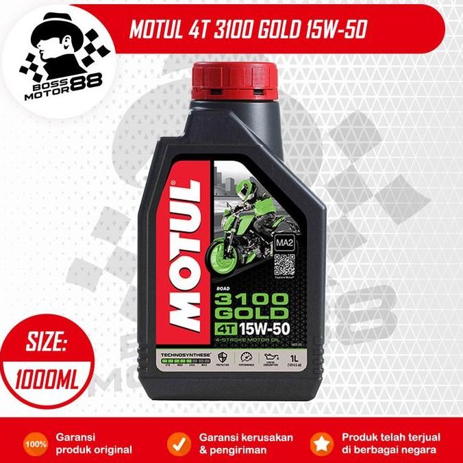 MOTUL 4T 3100 GOLD 1L OLI MESIN MOTOR 4 TAK ORIGINAL