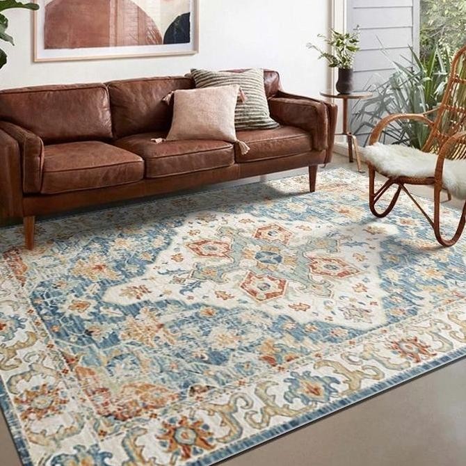 Promo Karpet Lantai Anti Slip, Karpet Import Dekorasi, Karpet Bohe Jumbo