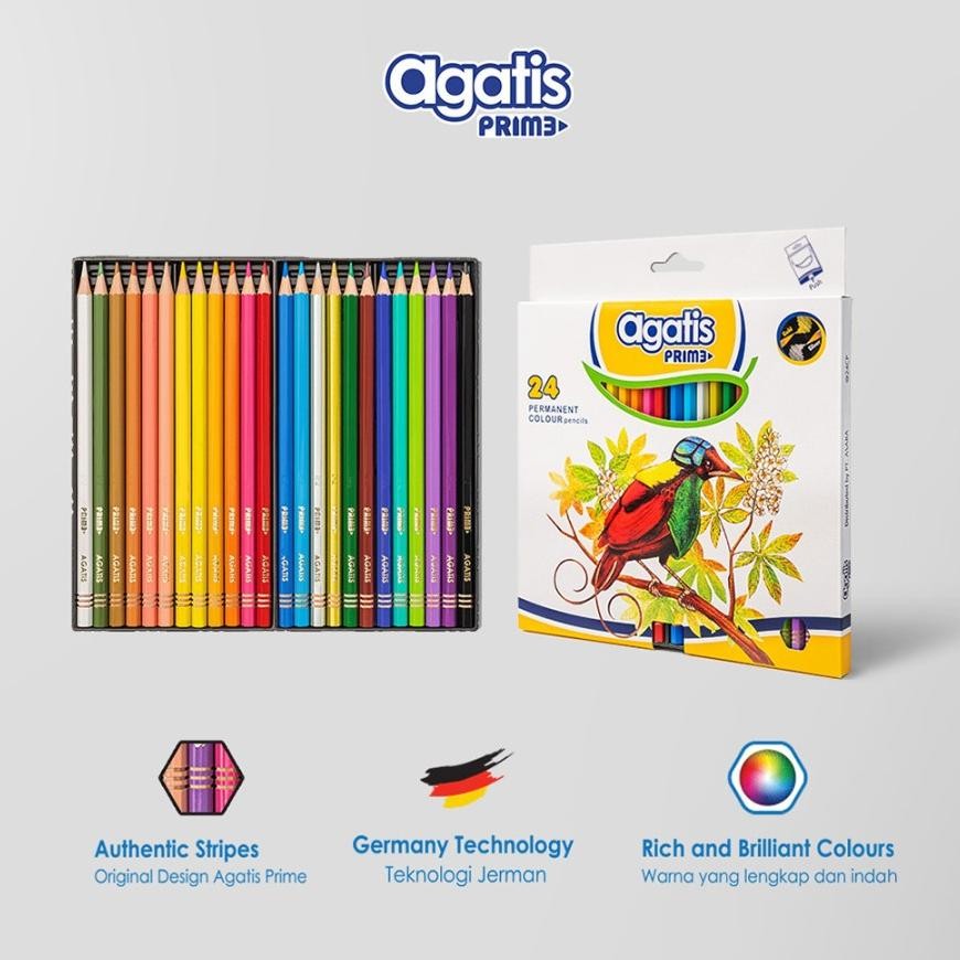 

Terlaris Asaba Stationery - Pensil Warna Agatis Prime 24 Warna Murah