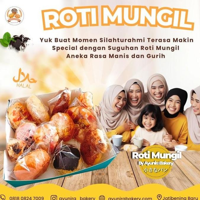 

Grosir Paket Hemat Cemil Roti Mungil - Isi 24 Pcs Roti Mungil Aneka Varian