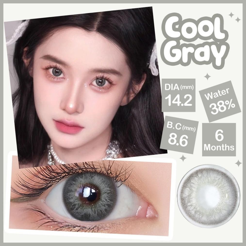 HJK Magister Softlens 14.2 mm Mata Normal softlens grey Lensa Kontak Bergaya Soflens Murah Lensa War