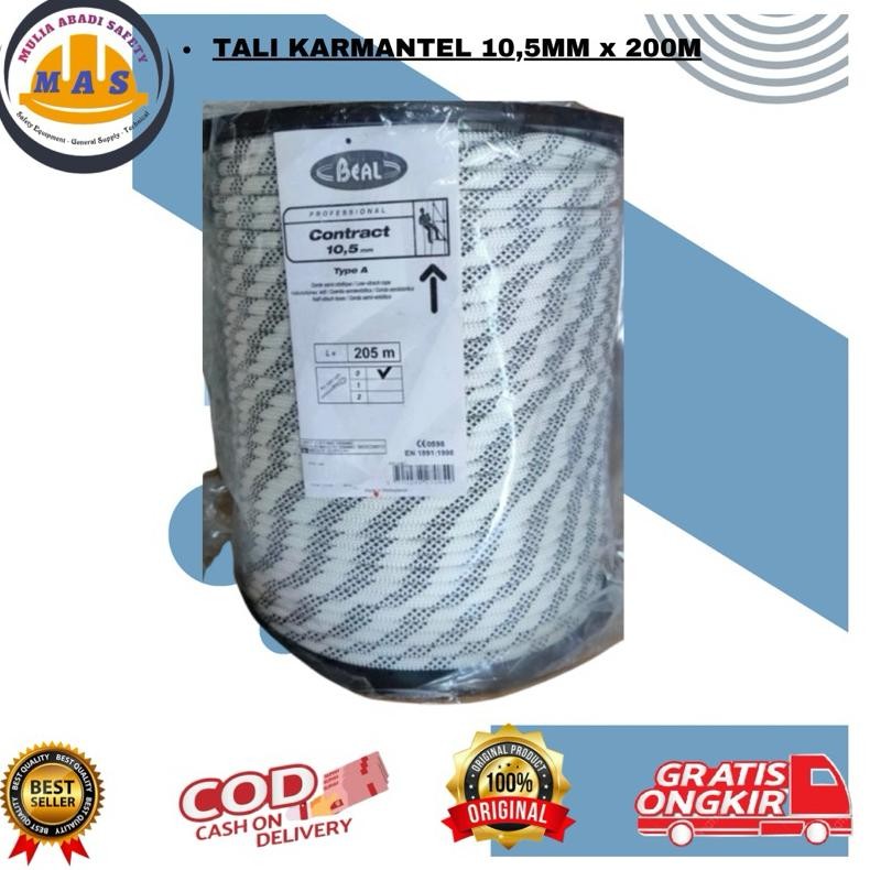 TALI KARMANTEL BEAL CONTRACT STATIS 10,5MM X 200M / KARMANTEL BEAL / TALI KARMANTEL