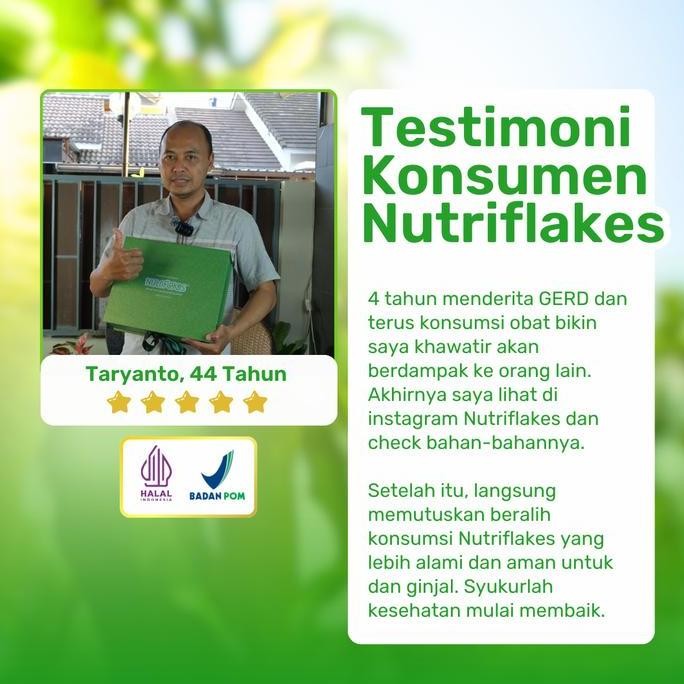 

Murah Nutriflakes Sereal Umbi Garut Asli Solusi Maag & Asam Lambung - Paket 2 Box