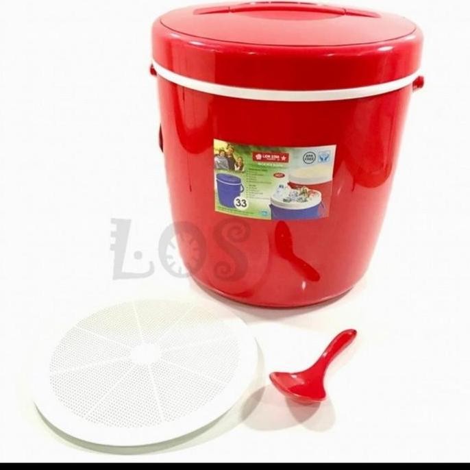 best produk] Rice Bucket Lion Star 33 Liter Termos Nasi Jumbo Besar Tempat Es Ice