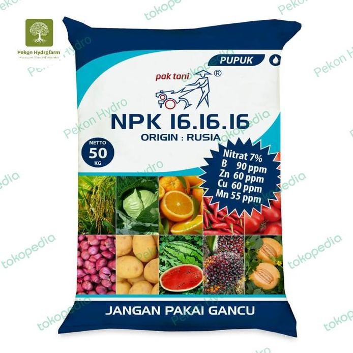 

Terlaris Pupuk Npk Pak Tani 16 16 16 Rusia 1 Kg
