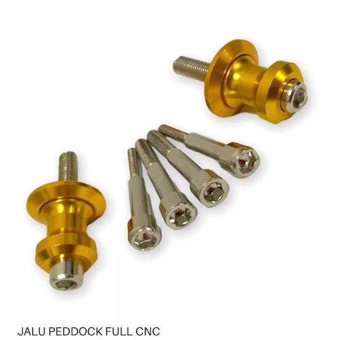 Jalu Pedok Peddock Full Cnc Accesoris Motor Jalu Paddock Baut 10 12 14 Universal Motor Ninja 150 Rr 