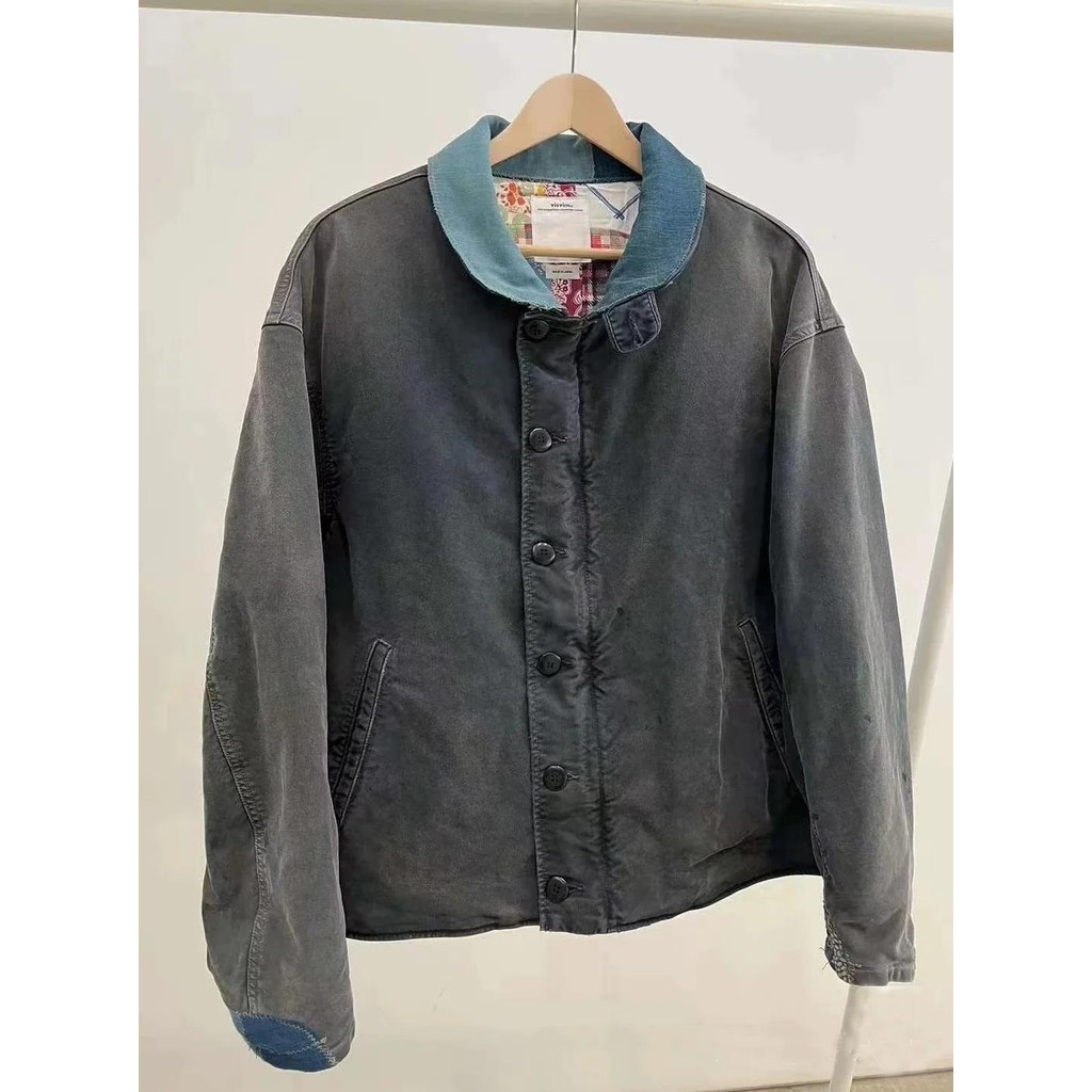[Retail And Wholesale]VISVIM WMV  23SS PURSER DECK Nakamura splash ink wash old jacket, deck jacket 