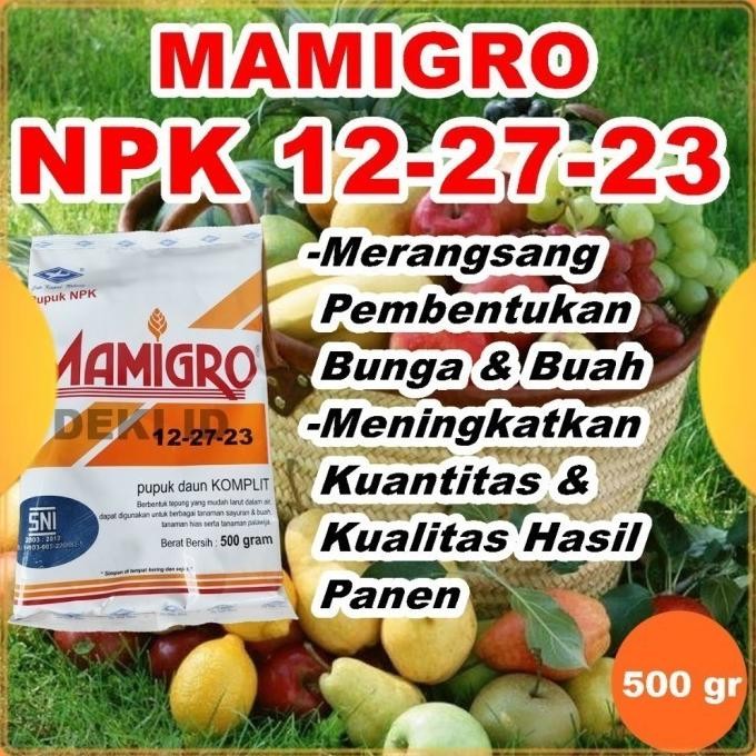 

Terlaris Mamigro Orange 500 Gr Pupuk Npk 12-27-23 Nutrisi Pembuahan Tanaman Kemasan Pabrik