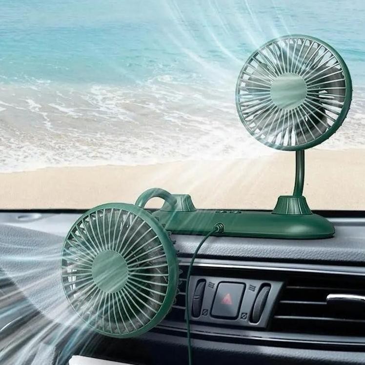 kipas angin mini untuk dasboard mobil dengan putaran 360