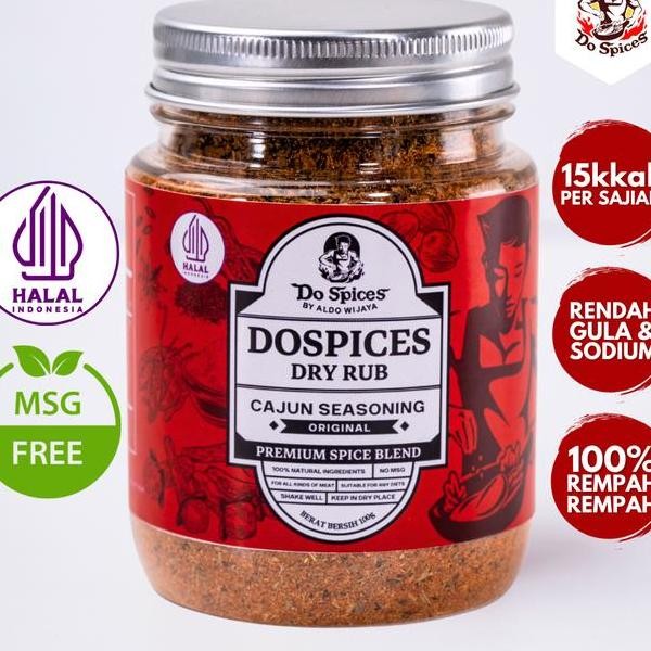 

Dopice Healthy Dry Rub Cajun Eaoning Bumbu Marinai Rendah Al 100 Gr Bubu Rempah N Rendah Gula Rendah Lema