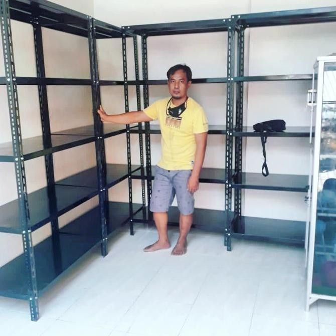 Rak besi siku/rak gudang/rak besi Termurah