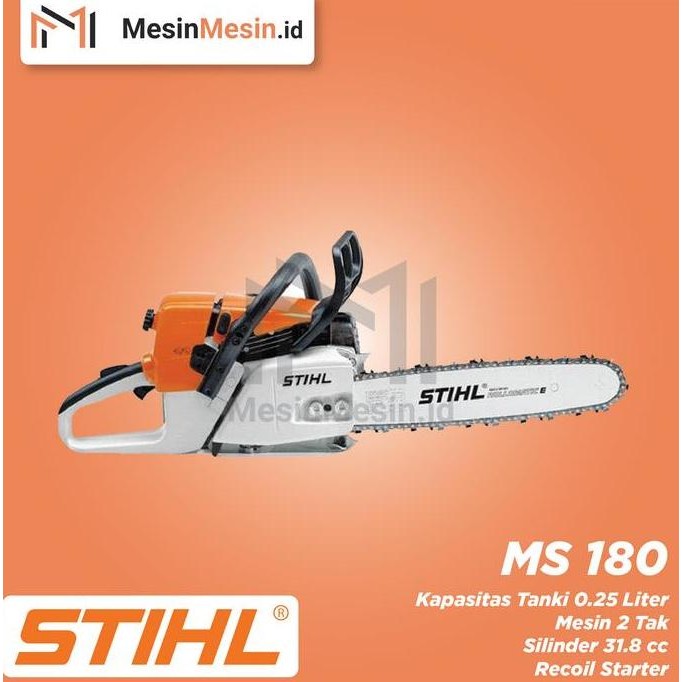Gergaji Mesin (Chainsaw) STIHL MS180 - 16 Inch