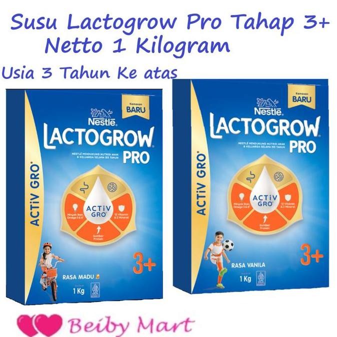 

BARU SUSU LACTOGROW 4 RASA VANILA / MADU 1KG