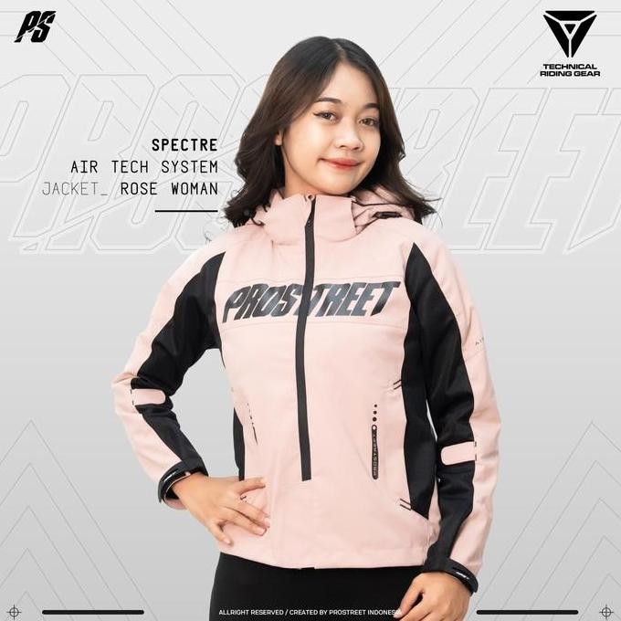 Jaket Prostreet Woman Spectre Air Tech System Rose Terbaru