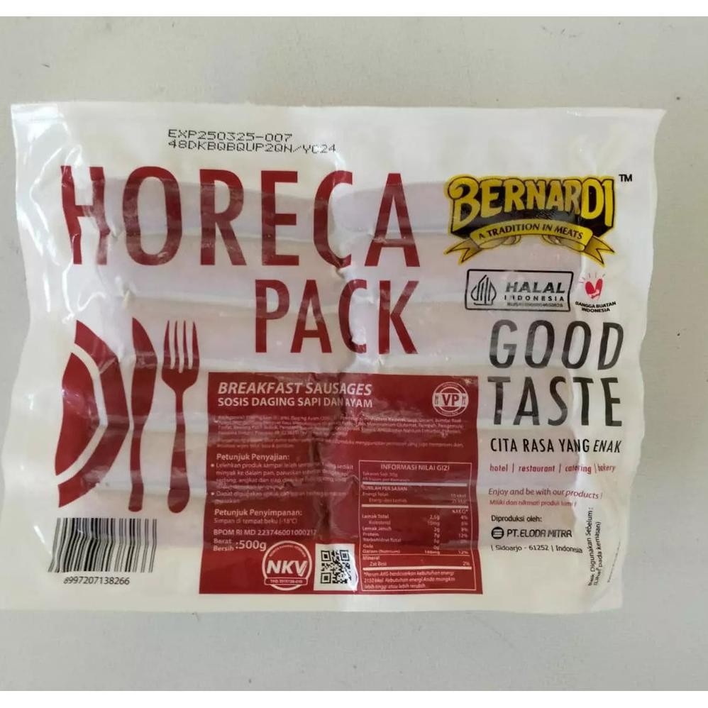 

BERNARDI HORECA PACK BREAKFAST SOSIS SAPI 500 GR-VP