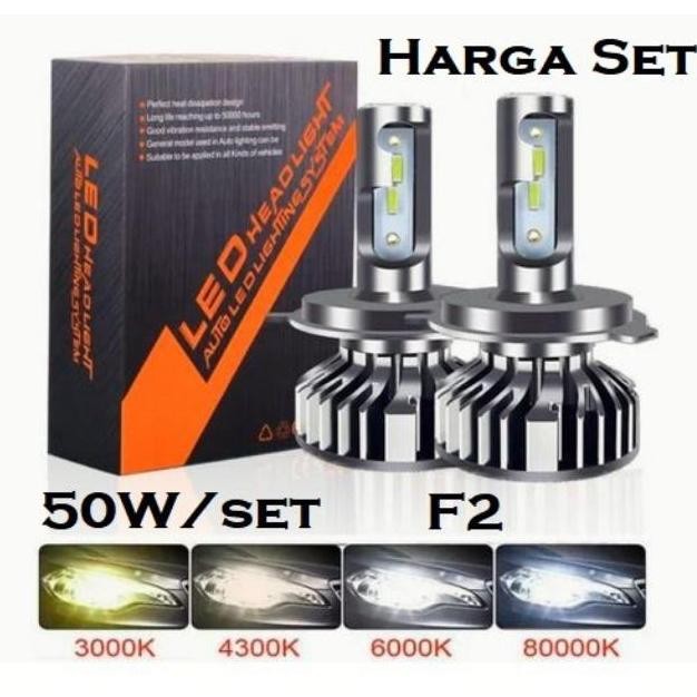 tersedia lampu led h4 h11 hb3 9005 60w 50w tipe t6 f2 csp 3570 mobil premium