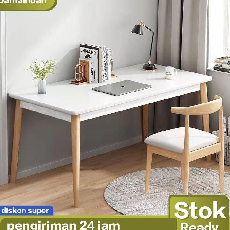 Meja Belajar Minimalis Set Kursi / Meja Kerja / Meja Komputer Minimalis / Meja Laptop / Meja Kerja K