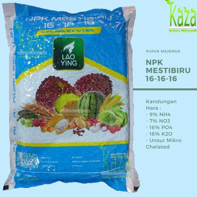 

Terlaris Pupuk Npk Mestibiru Lao Ying 16-16-16 Mestindo 1 Kg