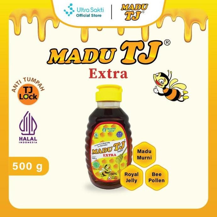 

BARU MADU TJ SUPER 500GR-MADU MURNI DENGAN TAMBAHAN ROYAL JELLY&BEE POLLEN