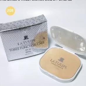 La Tulipe ( Refil ) Three Function Cake SPF 30. 13 gr / Bedak Padat / Twc