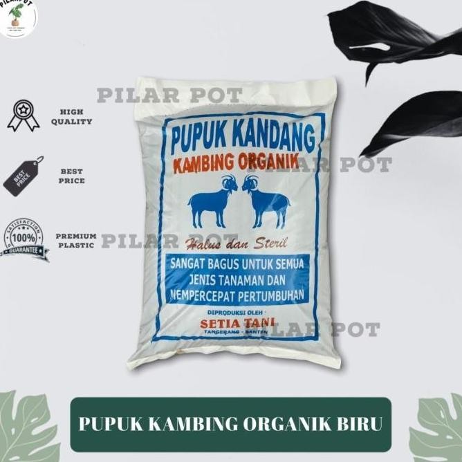 

Terlaris Pupuk Kandang Kambing Biru Organik Halus Dan Steril - Kemasan Biru