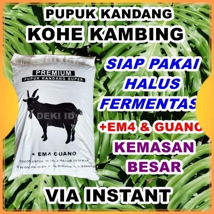 

Terlaris Pupuk Kandang Organik Kohe Kambing Besar Via Instant Halus Fermentasi