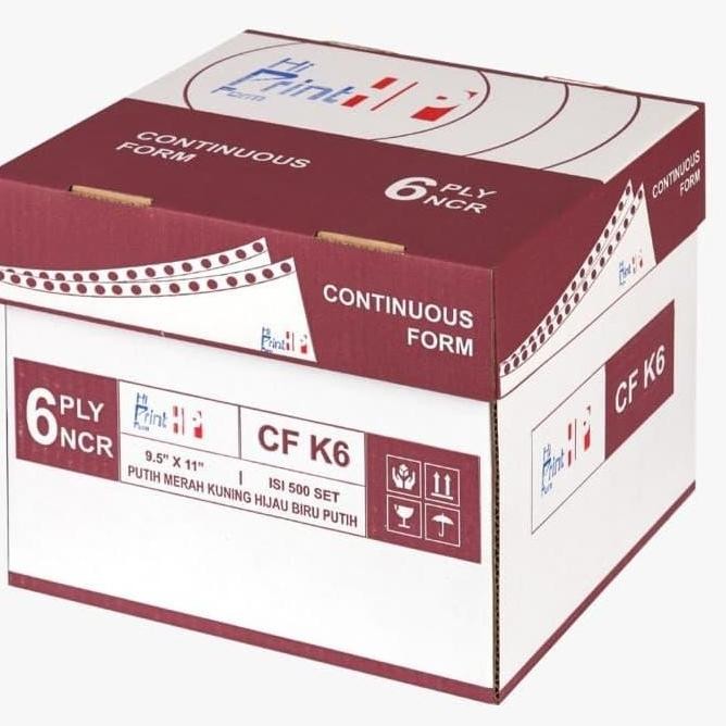 

TERBARU - Continuous Form 9.5x11 6 ply NCR (isi 500 sheets)