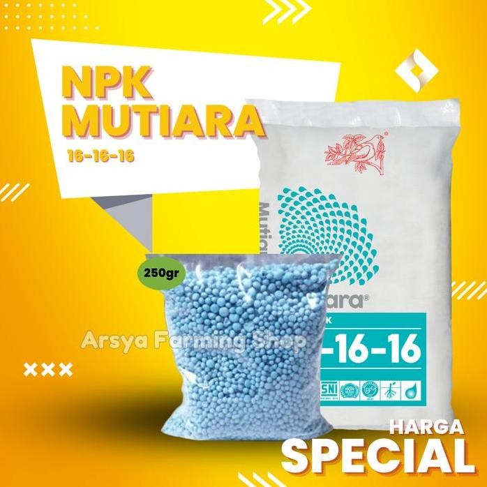 

Terlaris Pupuk Npk Mutiara 16 16 16 Repack 250 Gram