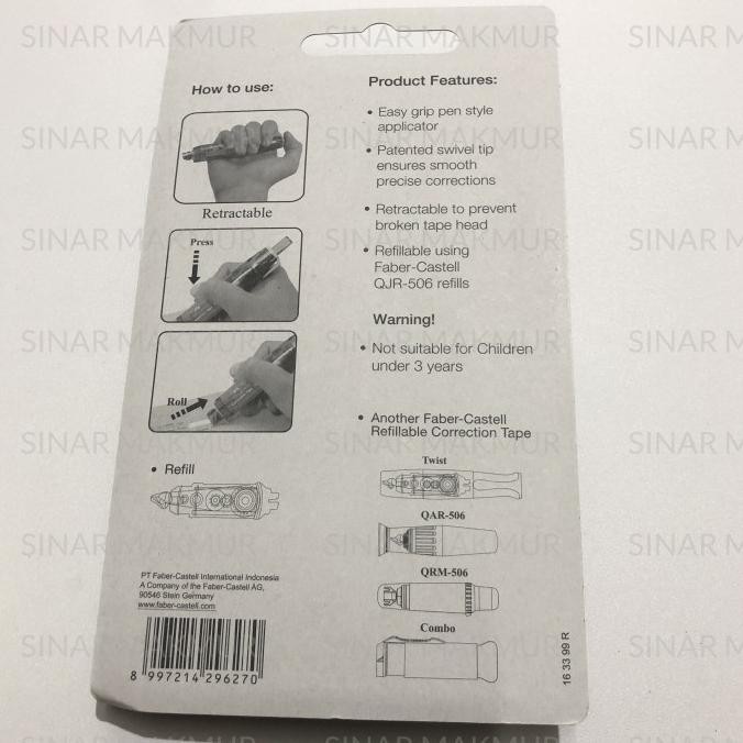 

Ready Correction Tape/Tipex Kertas Chameleon + Refill Faber Castell (Set)