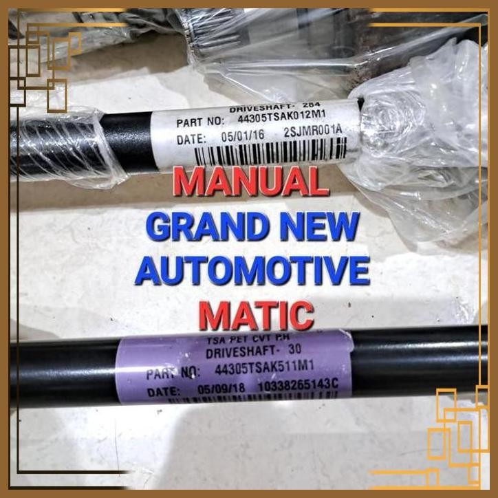 [GNA] DRIVE SHAFT CV JOINT AS RODA HONDA BRV MATIC/MANUAL KANAN KIRI ORI