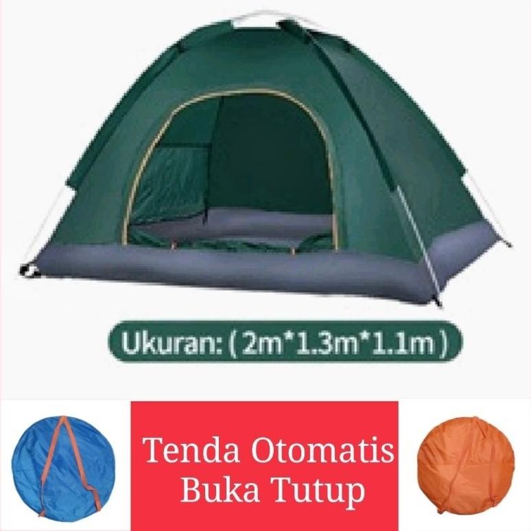 TENDA CAMPING Otomatis 2 3 4 orang Kemah Kemping