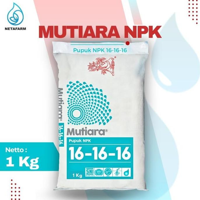 

Terlaris Pupuk Meroke Npk Mutiara 16-16-16 - 1 Kg