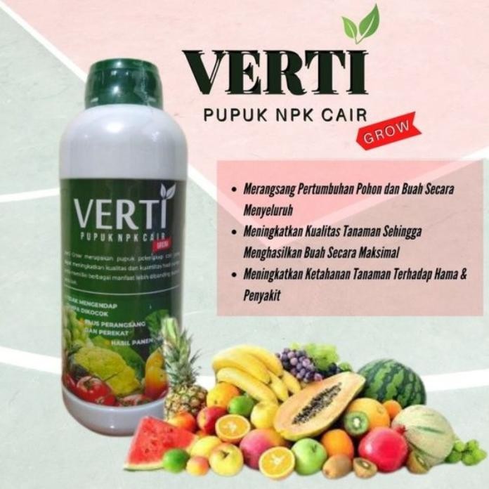 

Terlaris Pupuk Npk Cair Verti Grow Kemasan 500 Ml Kualitas Premium