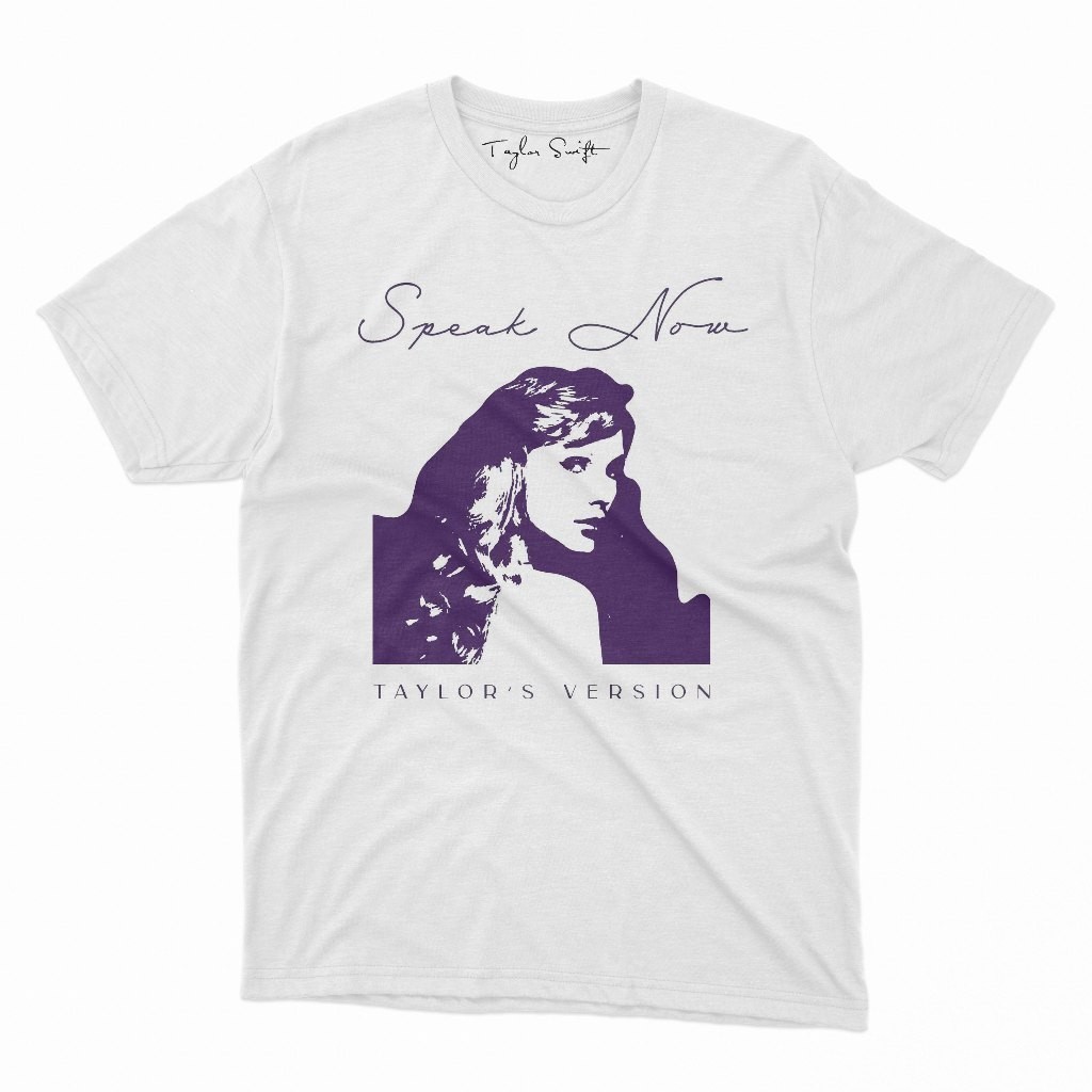 Baju Kaos Taylor Swift Merch Speak Now (Taylor's Version) T-Shirt Premium Cotton Combed 24s Original