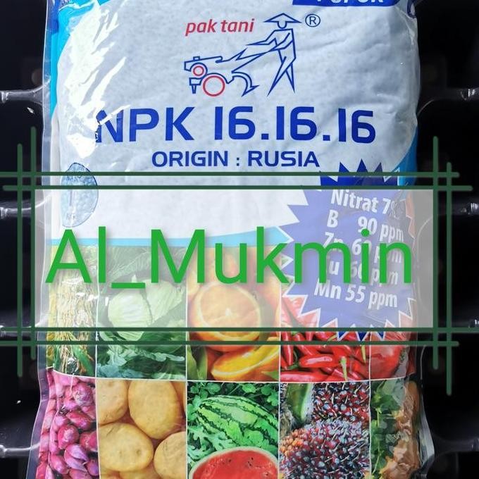 

Terlaris Pupuk Npk 16 16 16 Pak Tani 1Kg